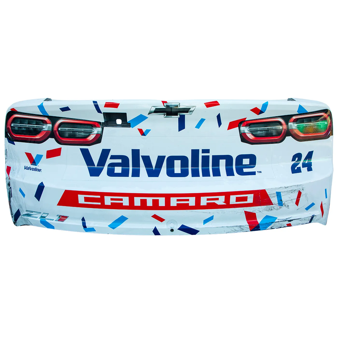 Hendrick Motorsports Race Used 2024 William Byron #24 Valvoline Confetti Rear - Roval