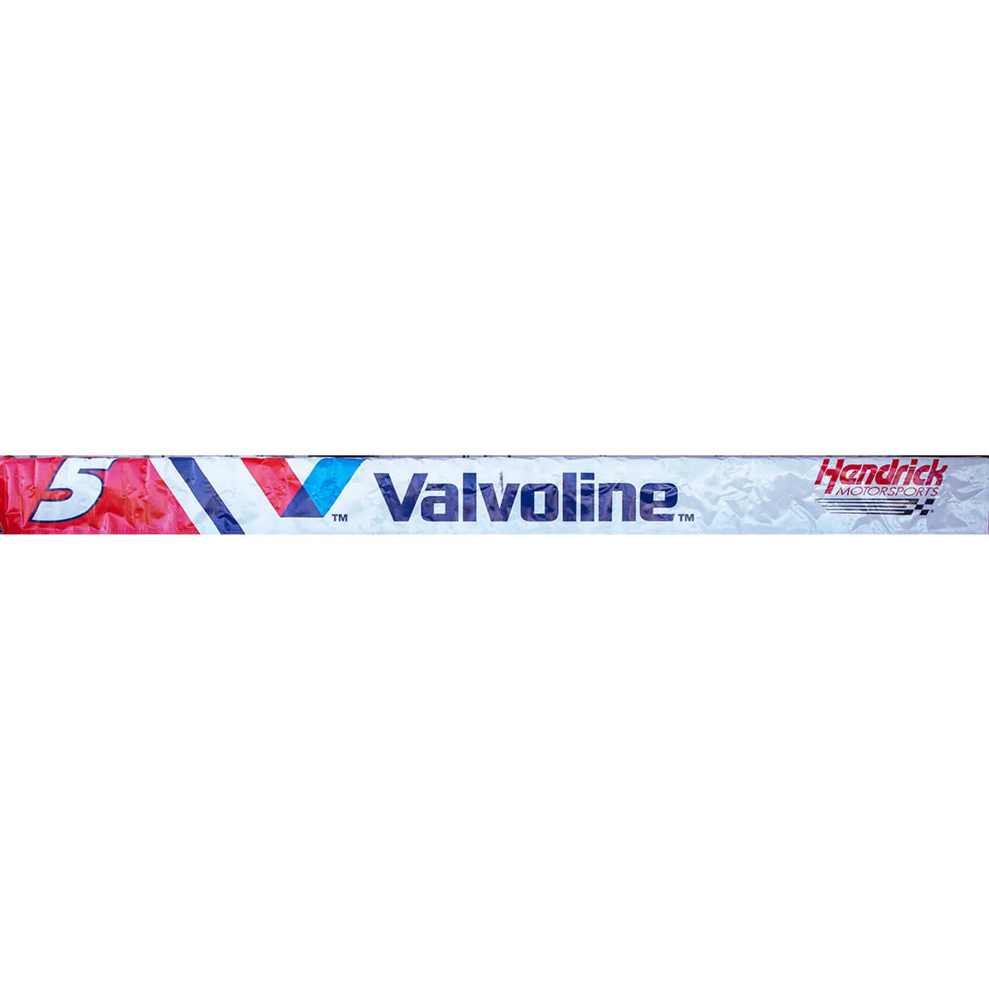 Hendrick Motorsports Race Used 2024 Valvoline #5 Pit Wall Banner - Sonoma Win