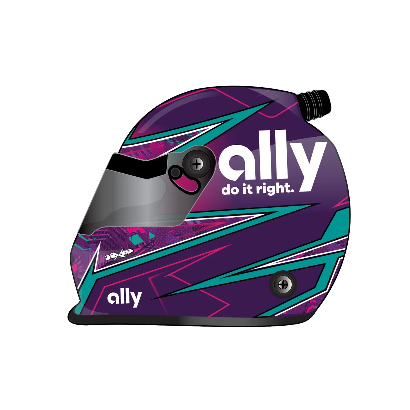 Hendrick Motorsports Alex Bowman #48 Ally 1/4 Micro Scale Helmet