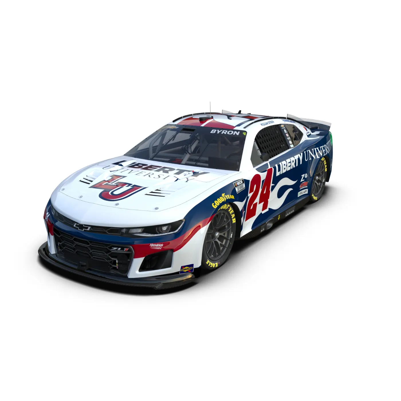 Hendrick Motorsports William Byron #24 2025 Liberty University 1:24 HO Die-Cast
