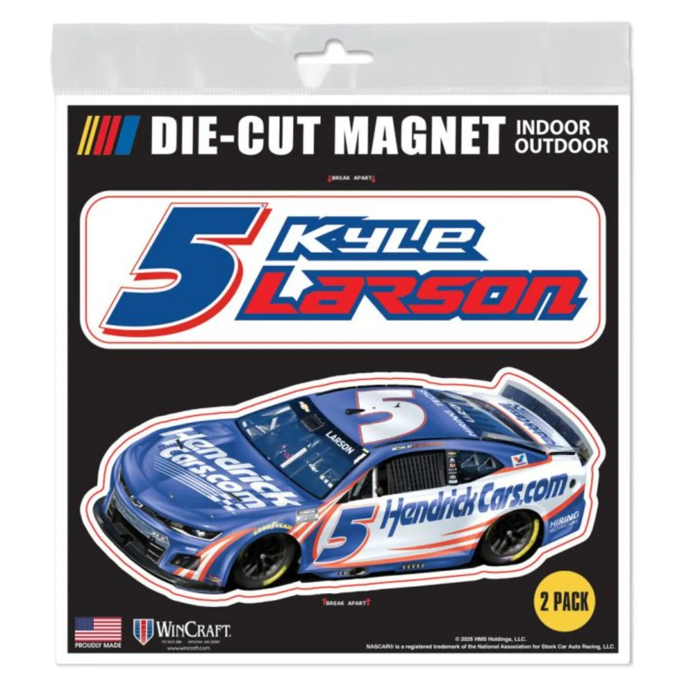 Hendrick Motorsports Kyle Larson #5 6" x 6" Outdoor Magnets