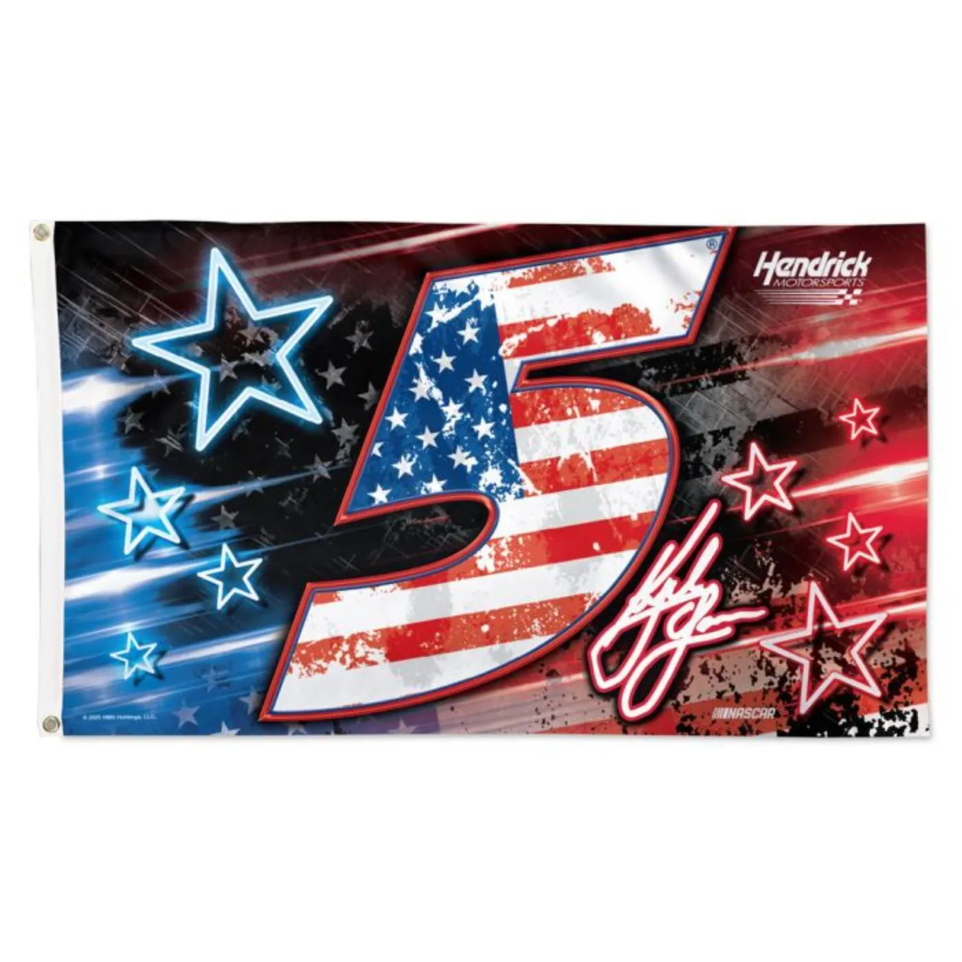 Hendrick Motorsports Kyle Larson #5 Deluxe 3' x 5' Patriotic Flag