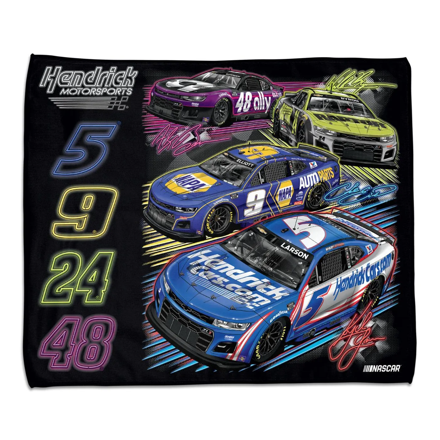 Hendrick Motorsports 2025 4 Car 15" x 18" Rally Towel
