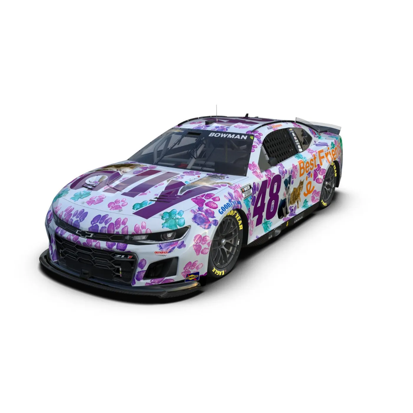 Hendrick Motorsports Alex Bowman #48 2024 Ally Best Friends 1:24 ELITE Die-Cast