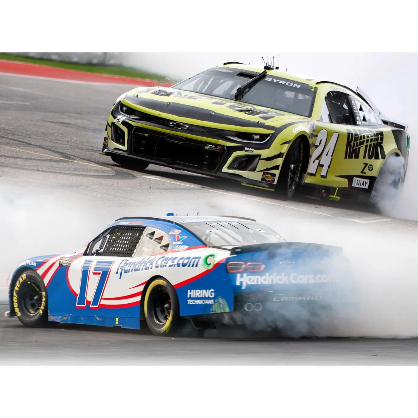 Hendrick Motorsports William Byron #24 / Kyle Larson #17 2024 COTA 1:64 Hard Top Two Pack Die-Cast