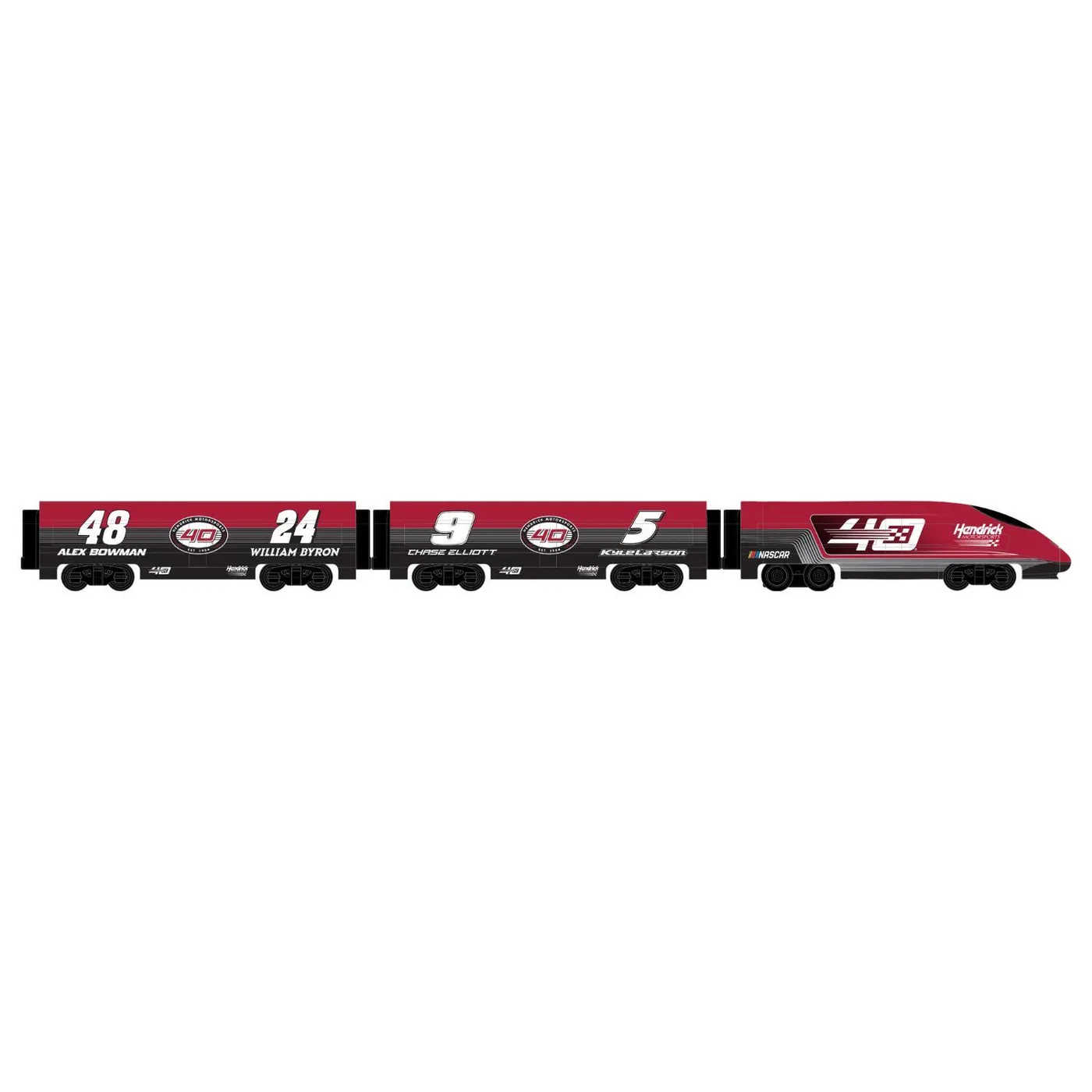 Hendrick Motorsports 40th Anniversary Mini Ready To Play Train Set w/1:64 Die-Cast