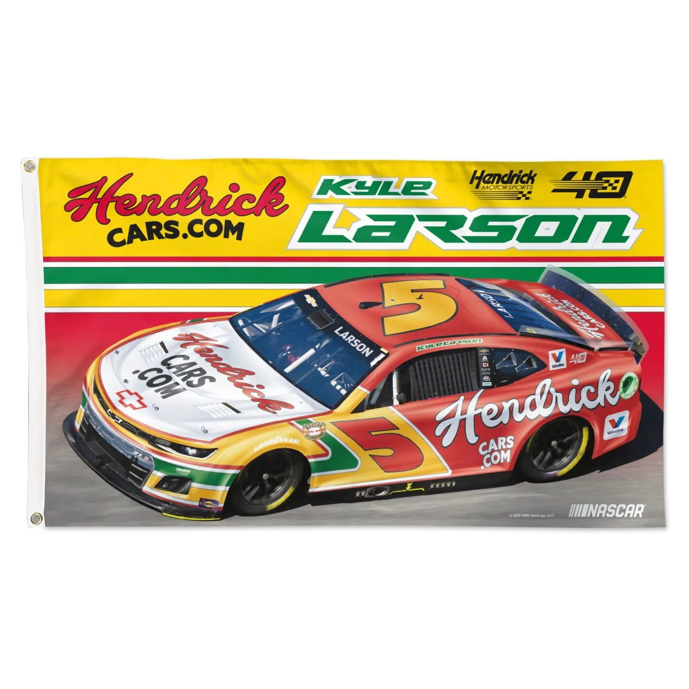 Hendrick Motorsports Kyle Larson #5 HendrickCars.com Darlington Throwback 3' x 5' Flag