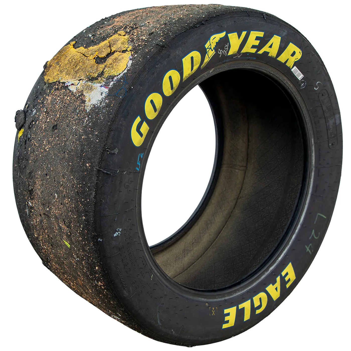Hendrick Motorsports Race Used 2024 William Byron #24 LF Victory Lane Tire - Martinsville