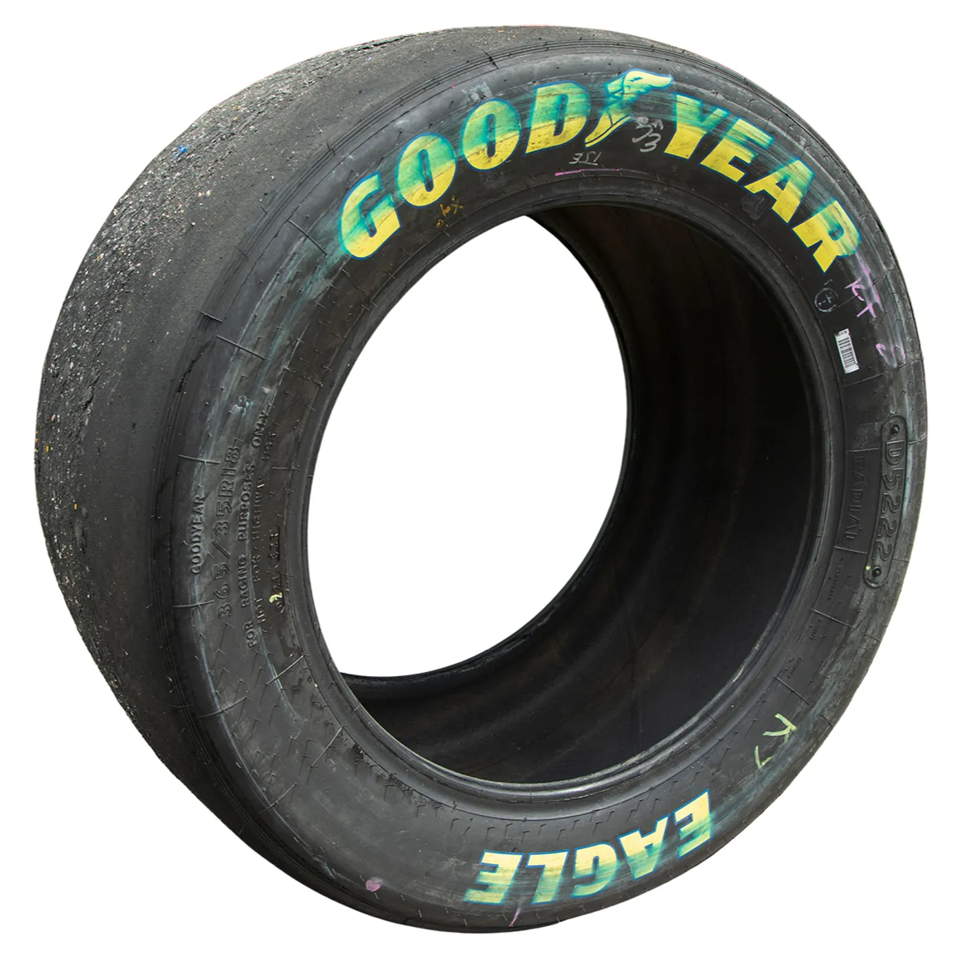 Hendrick Motorsports Race Used 2024 Chase Elliott #9 RF Victory Lane Tire - Texas Win