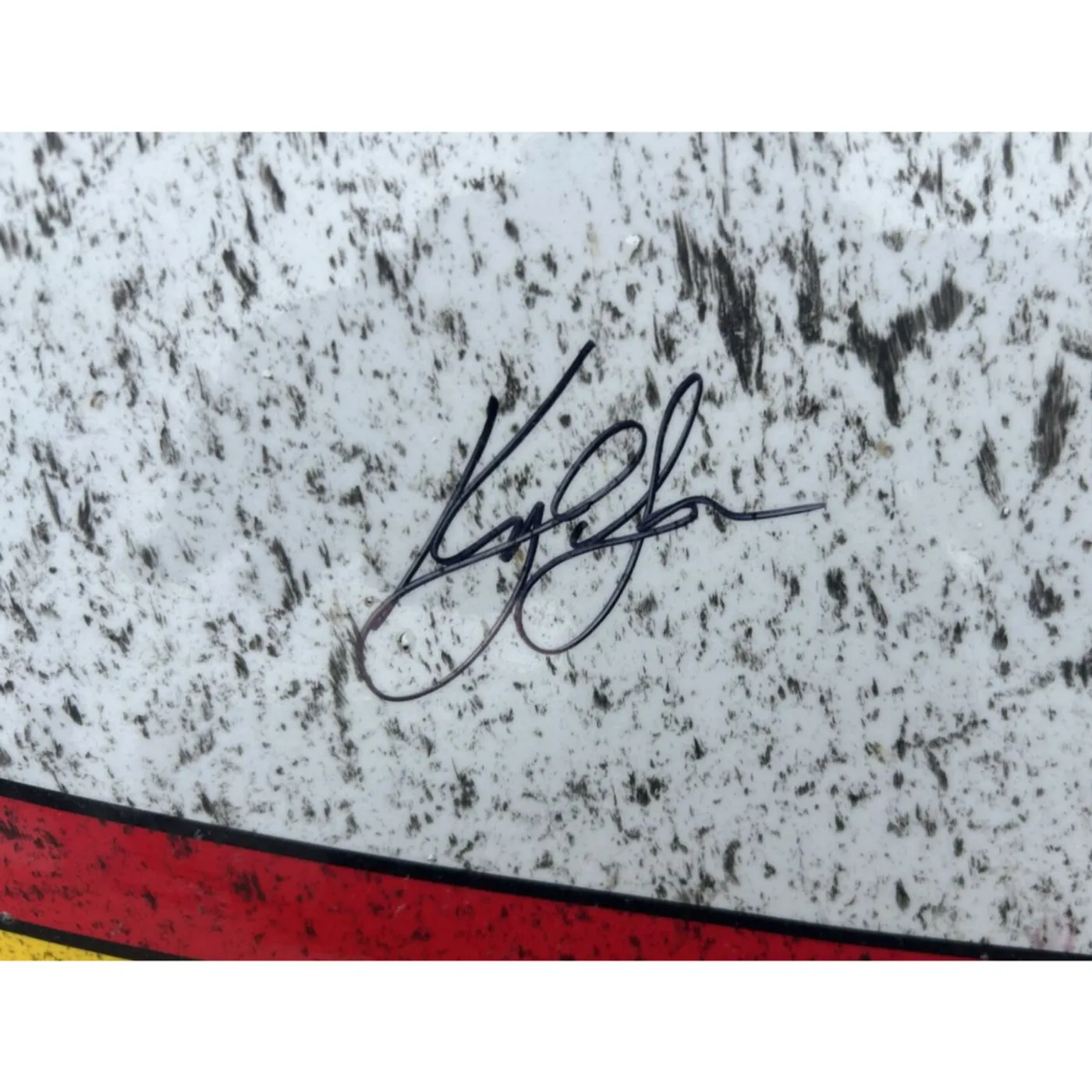 Hendrick Motorsports DUAL AUTOGRAPHED Race Used 2024 Kyle Larson/Terry Labonte #5 HendrickCars.com Nose - Darlington 1