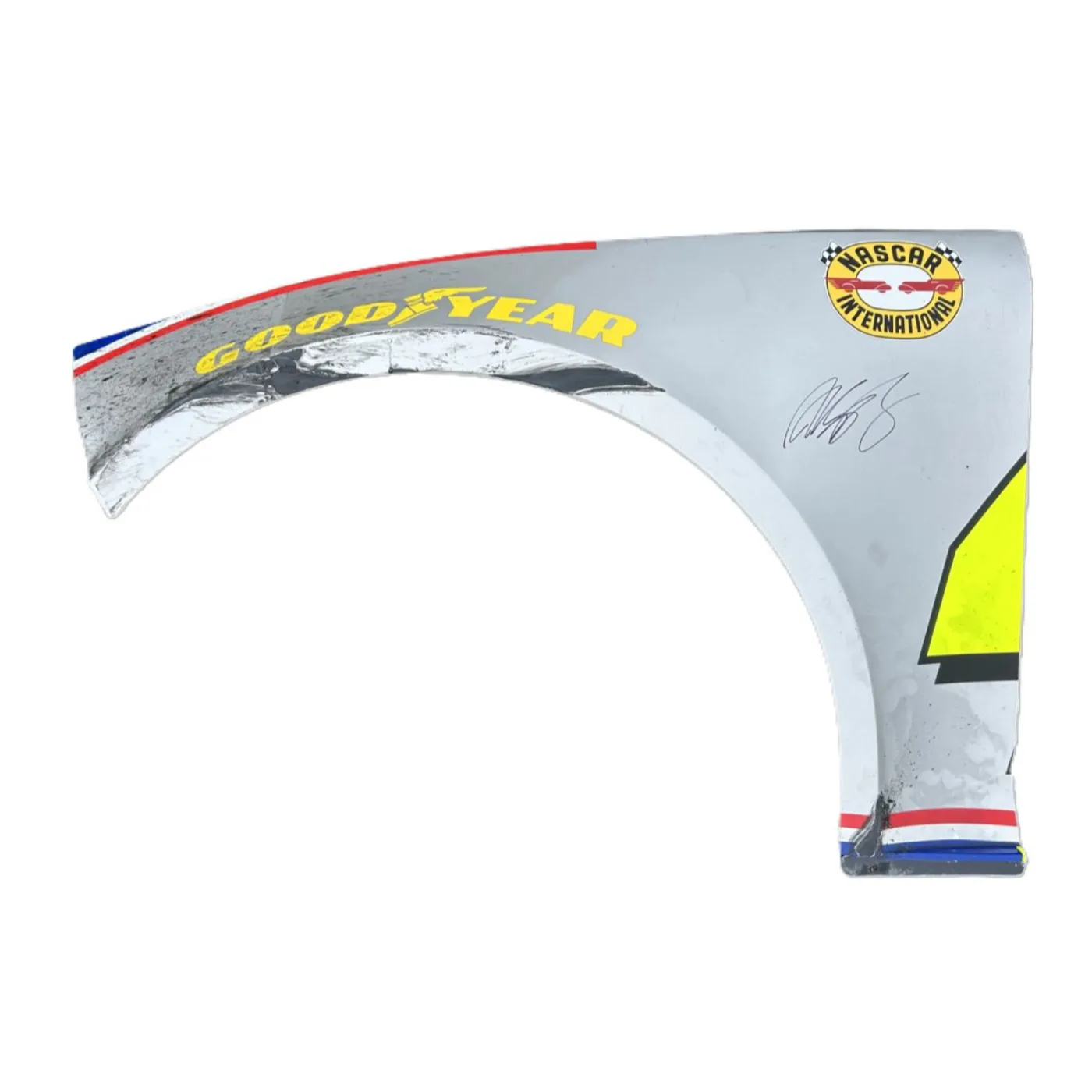 Hendrick Motorsports AUTOGRAPHED Race Used 2024 Alex Bowman #48 Ally Left Front Fender - Darlington 1