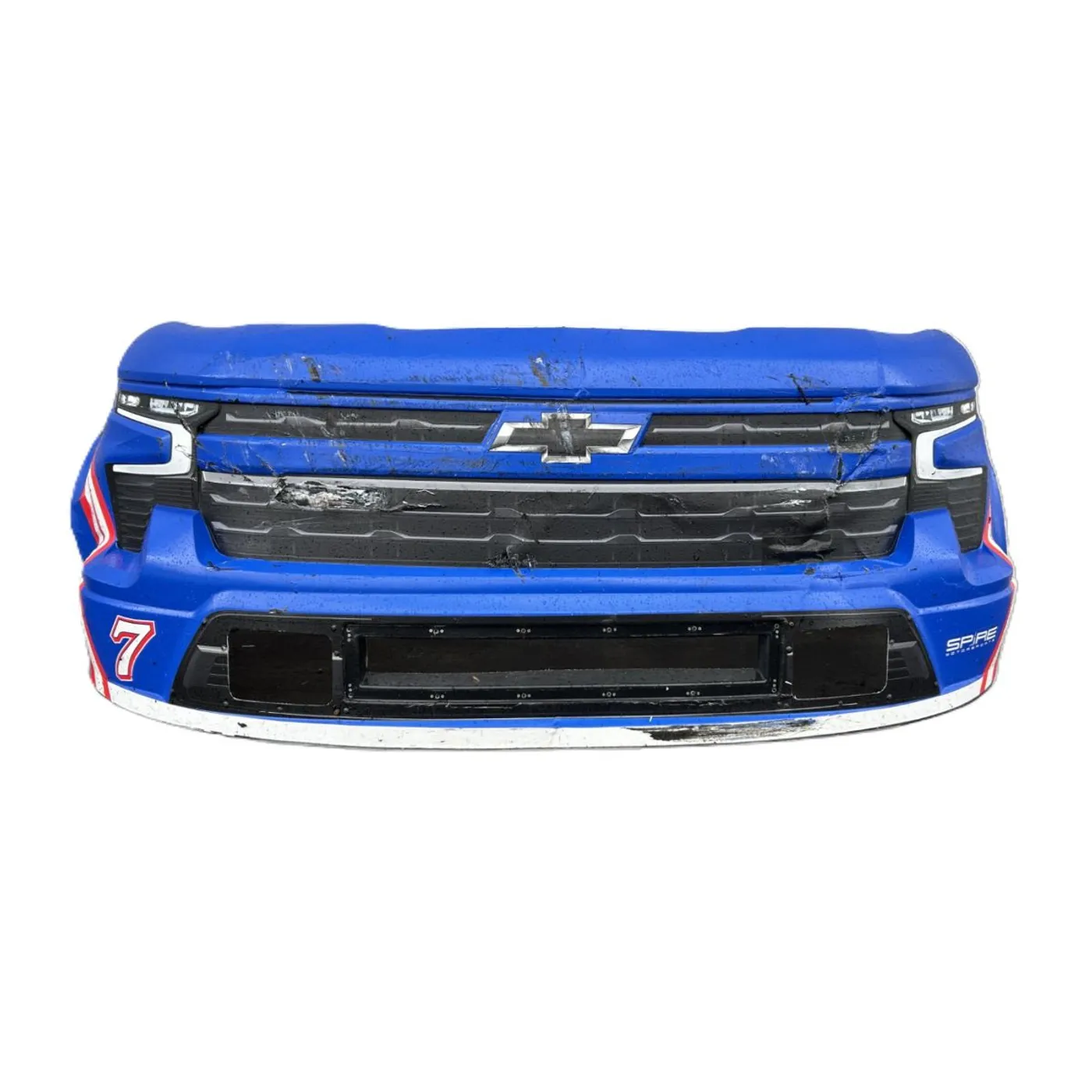 Hendrick Motorsports Race Used 2025 Corey Day #7 Spire NCTS HendrickCars.com Nose - Martinsville 1