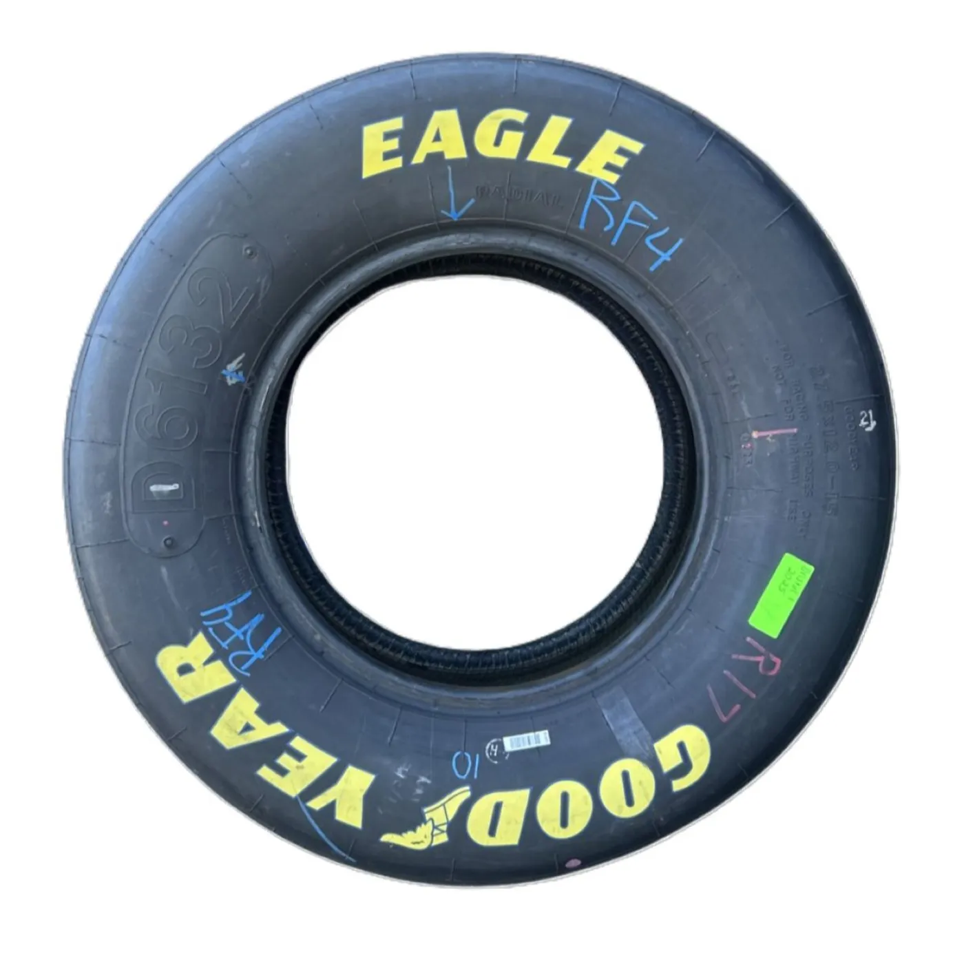 Hendrick Motorsports Race Used 2025 Kyle Larson #17 NXS Win Tire - Bristol 1