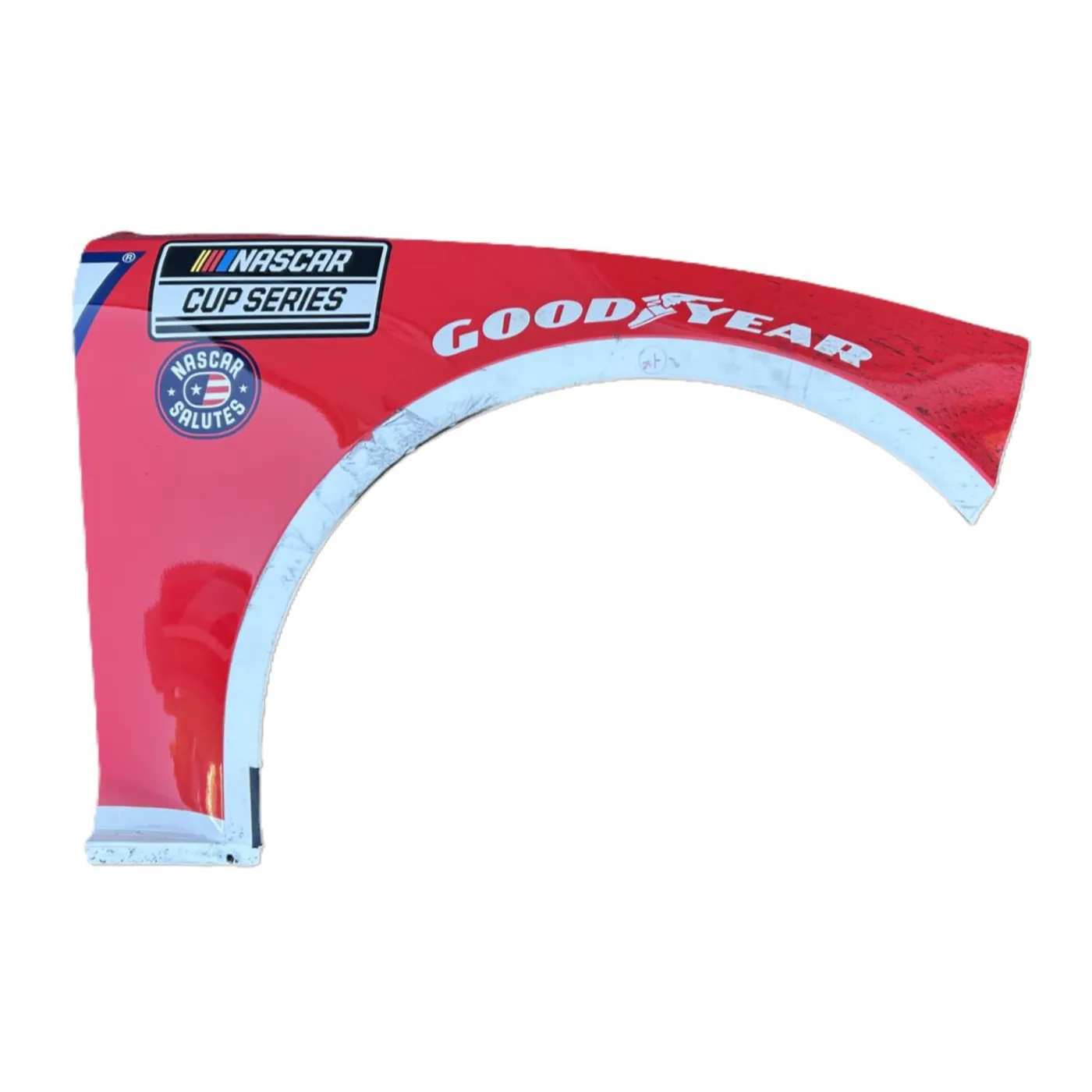 Hendrick Motorsports Race Used 2025 Kyle Larson #5 Valvoline Right Front Fender - Texas
