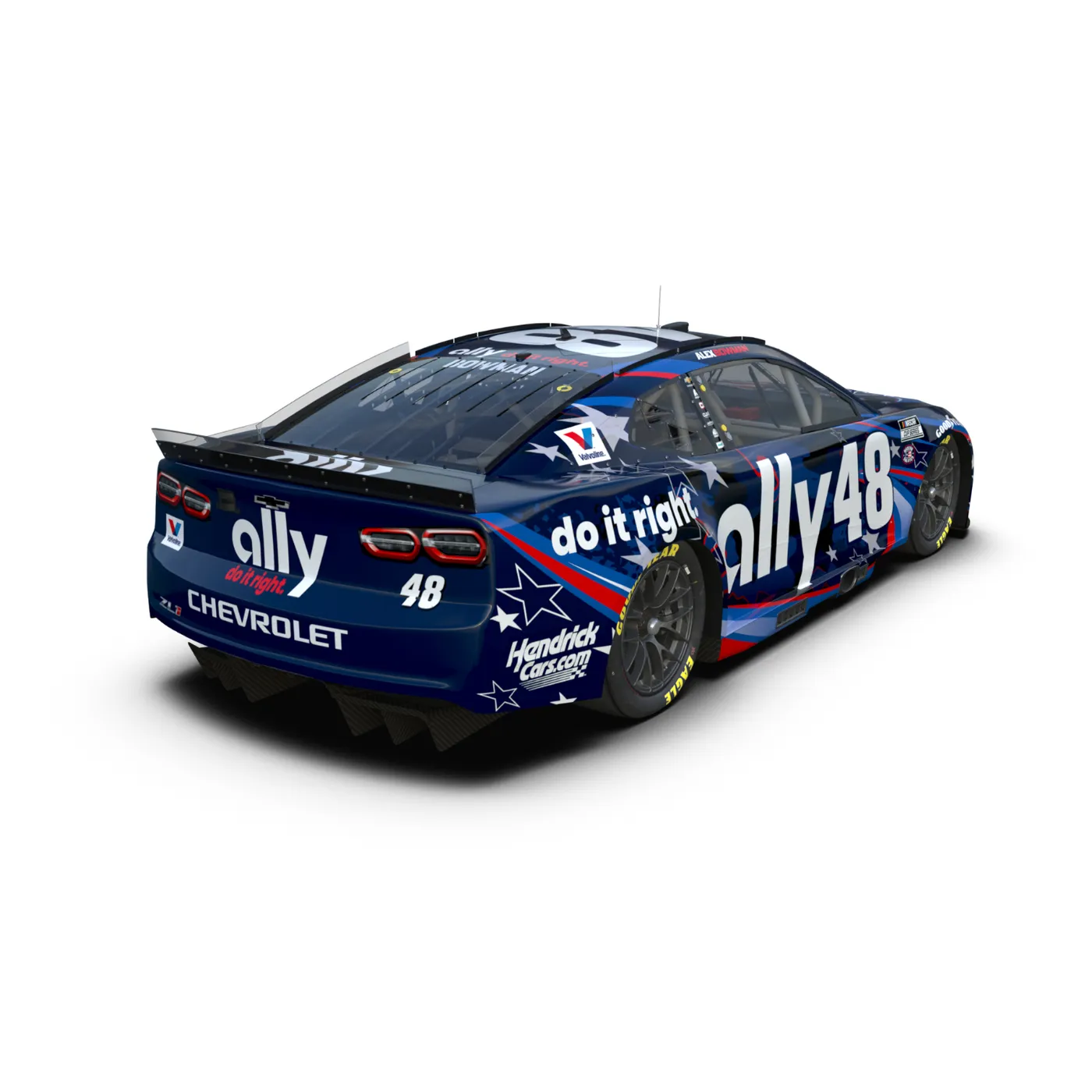 Hendrick Motorsports AUTOGRAPHED Alex Bowman #48 2025 Ally Salutes 1:24 ELITE Die-Cast