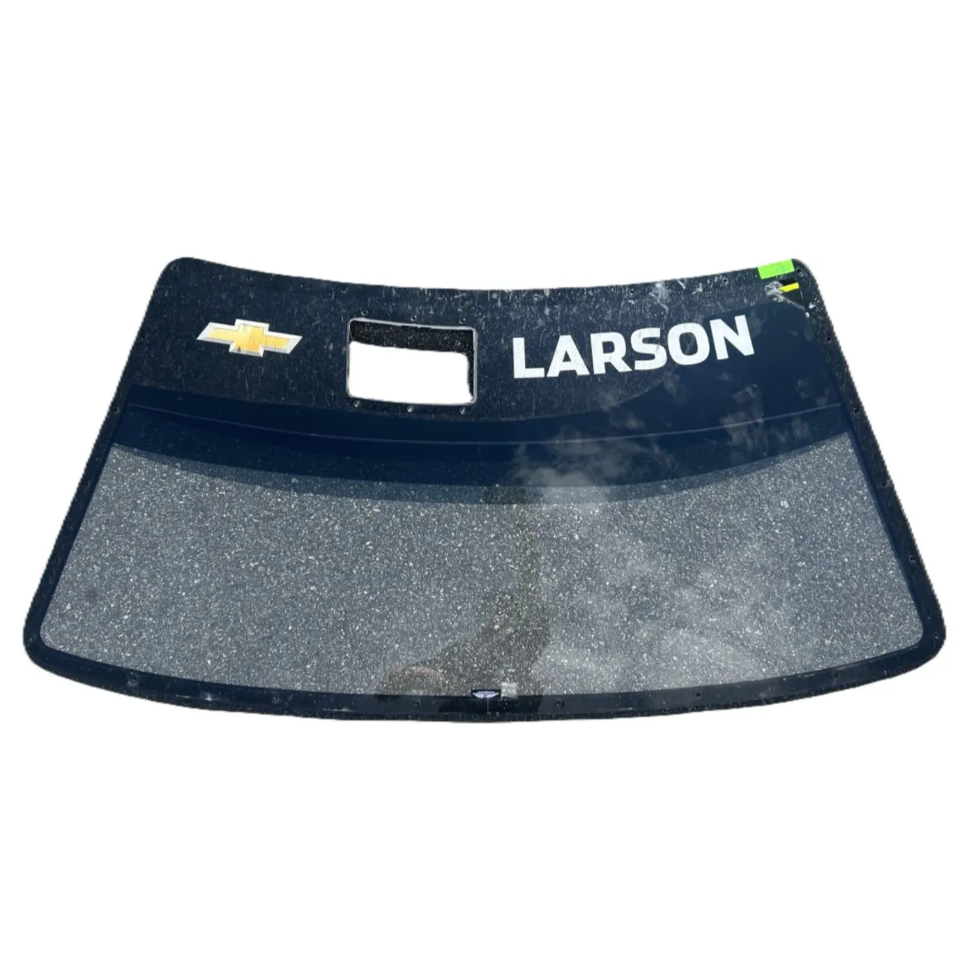 Hendrick Motorsports Race Used 2025 Kyle Larson #5 Front Windshield - Kansas 1 Win, Pole Win, 10,000th Career Lap Led Milestone