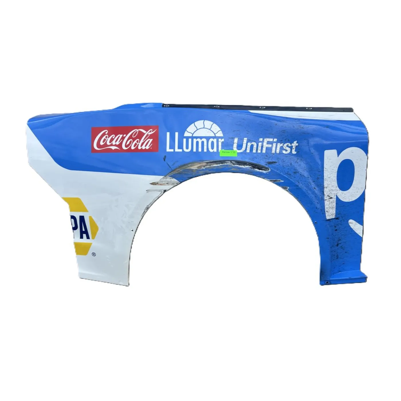 Hendrick Motorsports Race Used 2025 Chase Elliott #9 Prime Right Rear Quarter Panel - Kansas 1