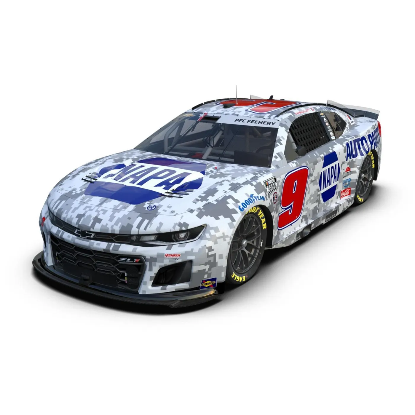 Hendrick Motorsports Chase Elliott #9 2025 NAPA Salutes 1:24 HO Die-Cast