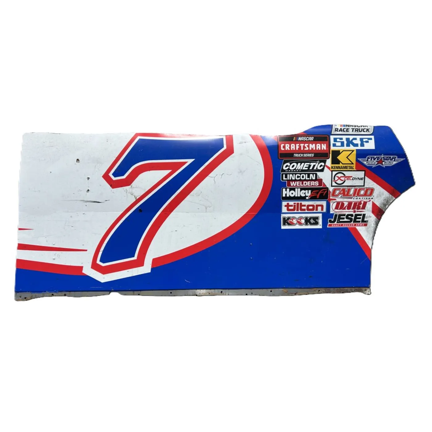 Hendrick Motorsports Race Used 2025 Corey Day #7 Spire NCTS HendrickCars.com Right Side Door - Martinsville 1