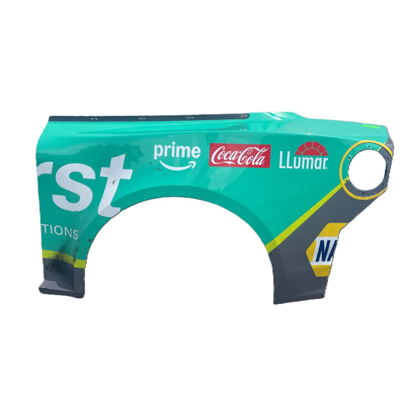 Hendrick Motorsports Race Used 2025 Chase Elliott #9 Unifirst Left Rear Quarter Panel - Michigan