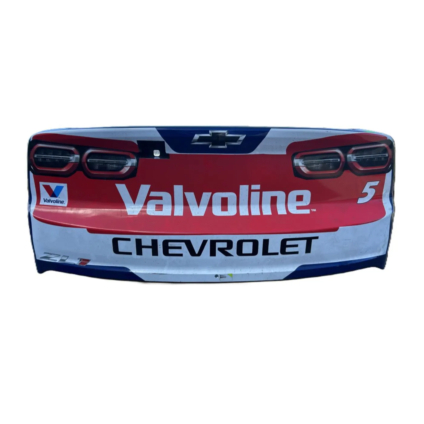 Hendrick Motorsports Race Used 2025 Kyle Larson #5 Valvoline Rear Bumper - Inaugural Mexico City