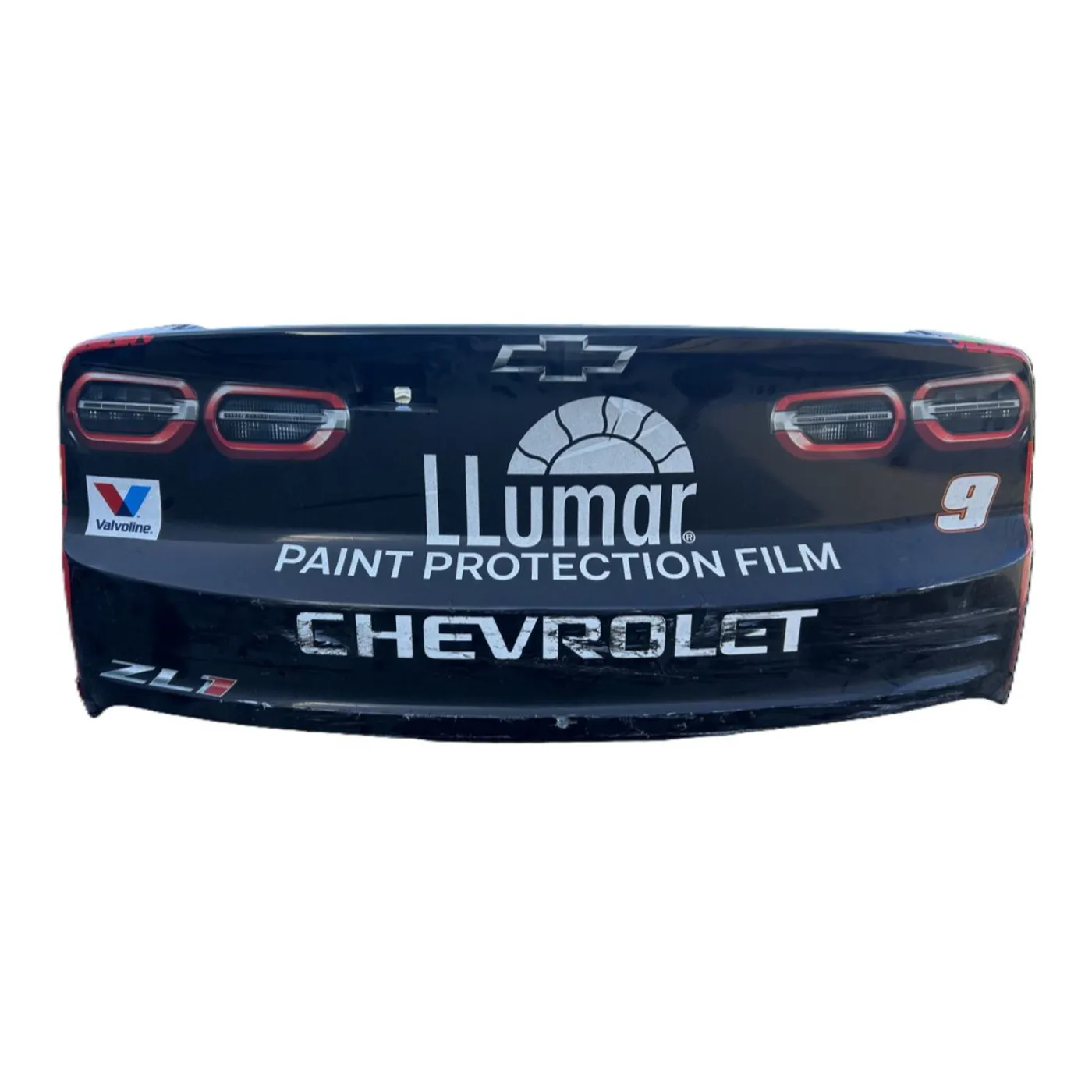 Hendrick Motorsports Race Used 2025 Chase Elliott #9 Llumar Rear Bumper - Inaugural Mexico City