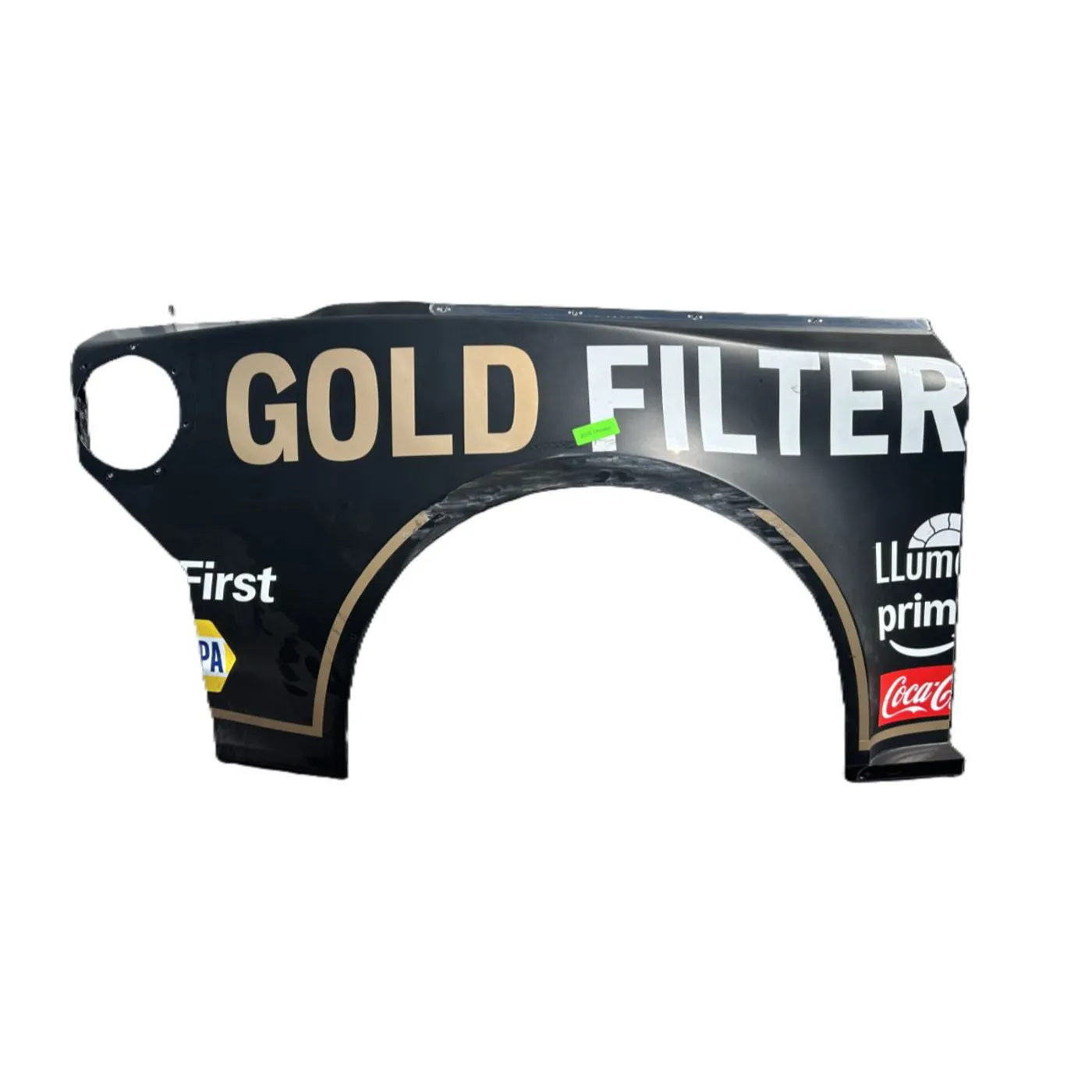 Hendrick Motorsports Race Used 2025 Chase Elliott #9 NAPA Auto Parts Gold Right Rear Quarter Panel - Chicago