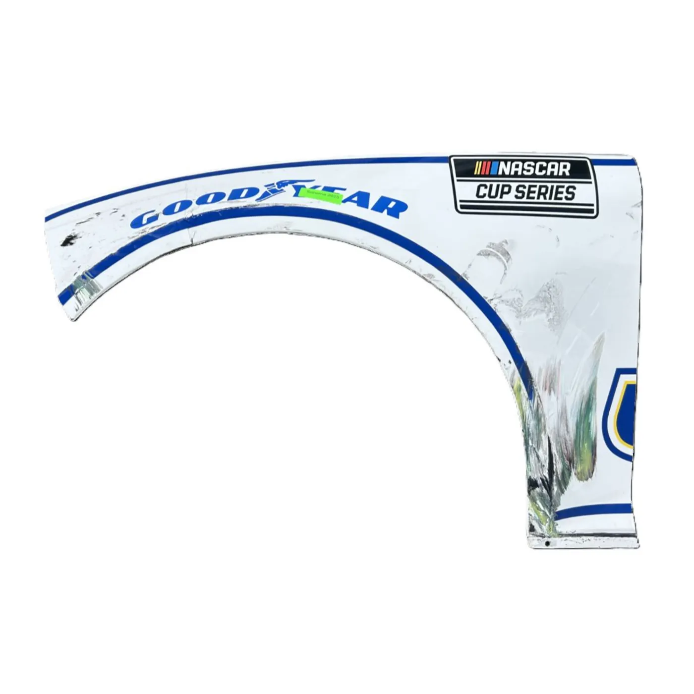 Hendrick Motorsports Race Used 2025 Chase Elliott #9 White NAPA Auto Parts Left Front Fender - Sonoma