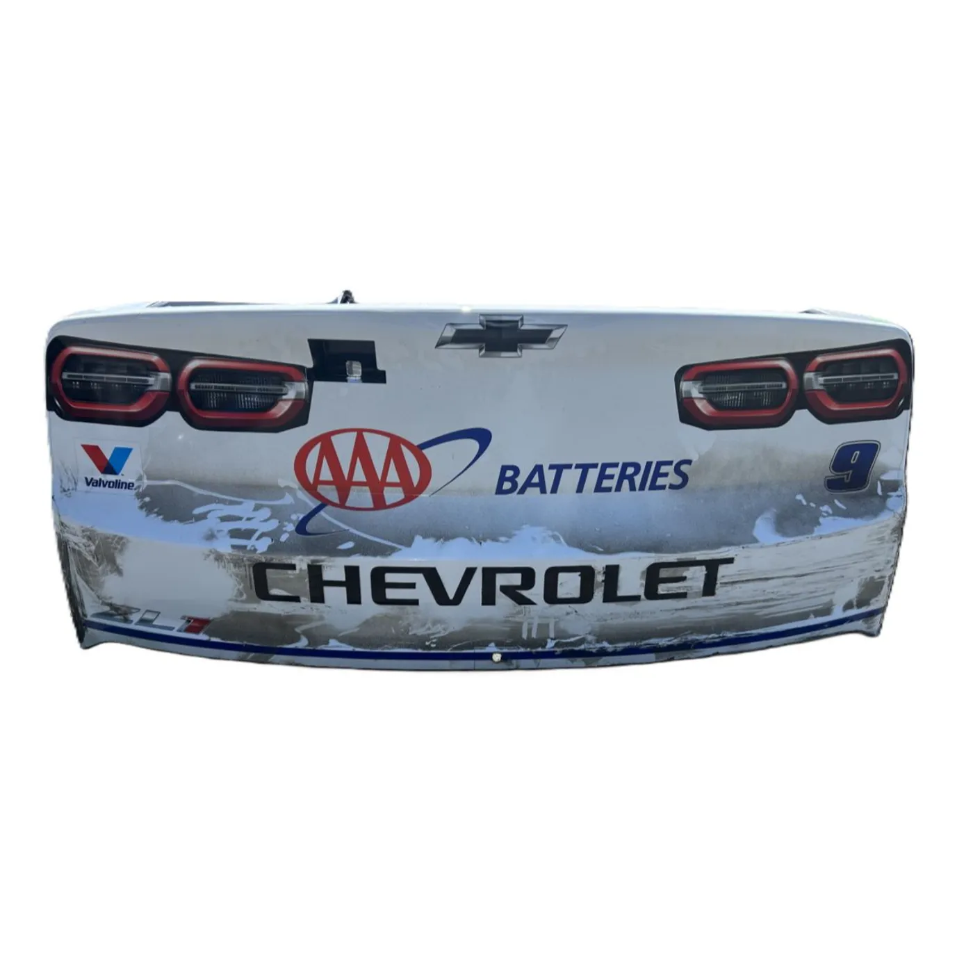 Hendrick Motorsports Race Used 2025 Chase Elliott #9 White NAPA Auto Parts Rear Bumper - Sonoma
