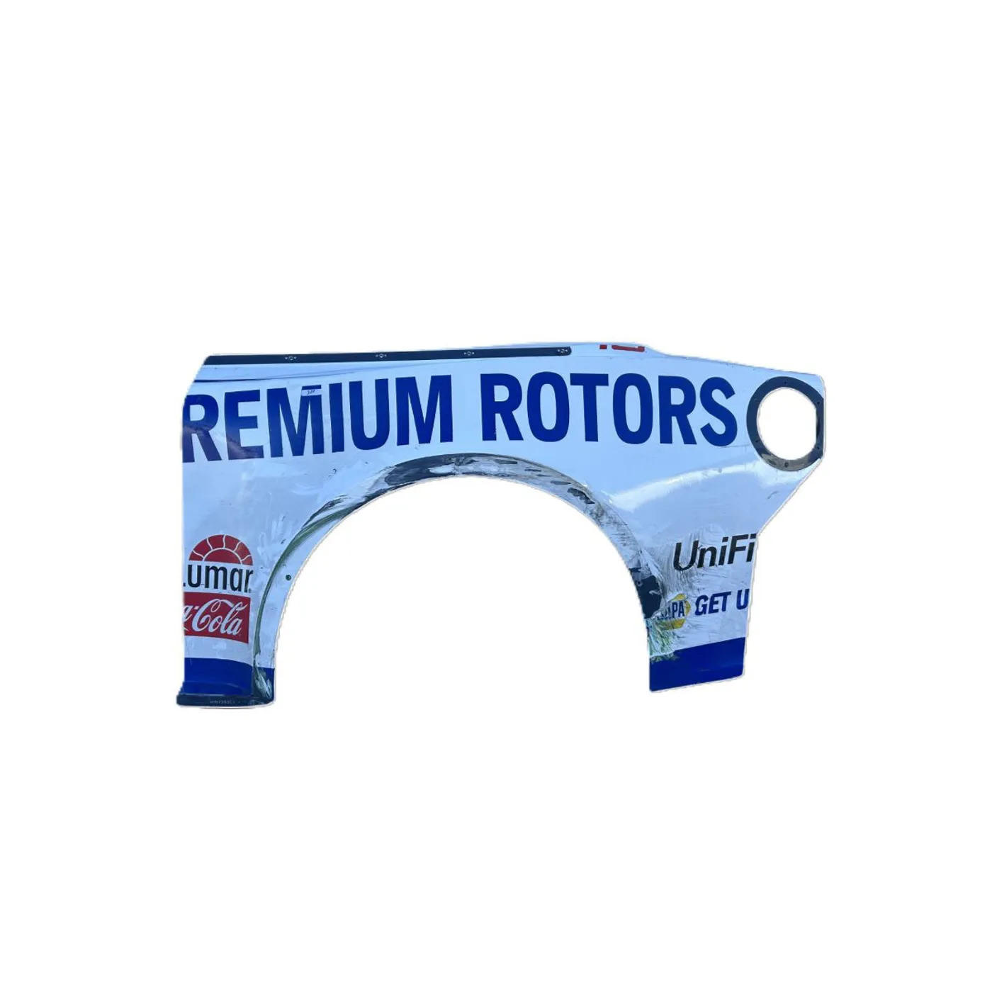 Hendrick Motorsports Race Used 2024 Chase Elliott #9 Chicago White NAPA Auto Parts Left Rear Quarter Panel
