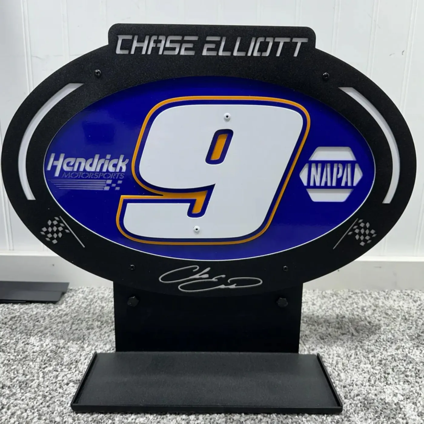 Hendrick Motorsports Chase Elliott #9 3D Sheet Metal Diecast Display