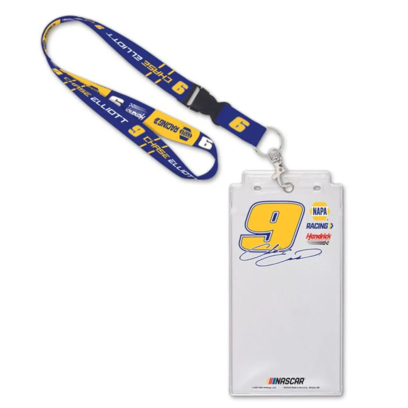 Hendrick Motorsports Chase Elliott #9 NAPA Credential Holder with Lanyard