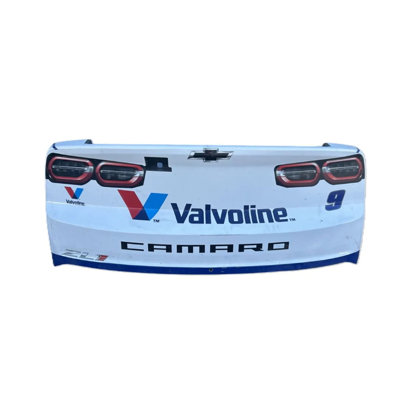 Hendrick Motorsports Race Used 2024 Chase Elliott #9 White NAPA Auto Parts Rear Bumper - Las Vegas 2