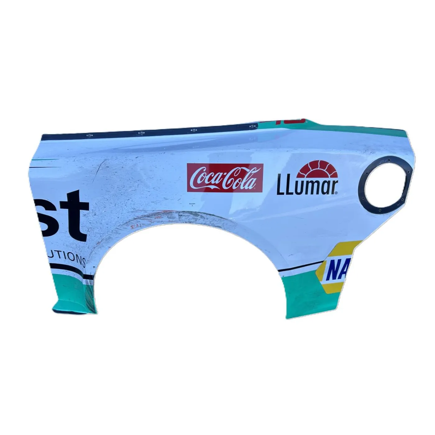 Hendrick Motorsports Race Used 2024 Chase Elliott #9 UniFirst Left Rear Quarter Panel - Kansas 2