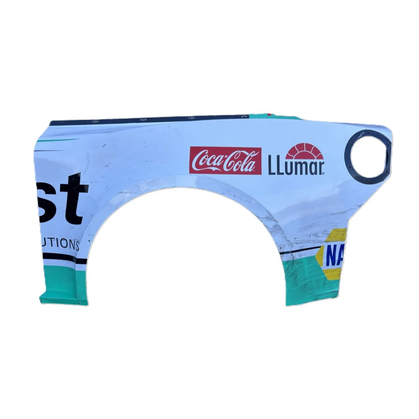 Hendrick Motorsports Race Used 2024 Chase Elliott #9 UniFirst Left Rear Quarter Panel - Charlotte 2