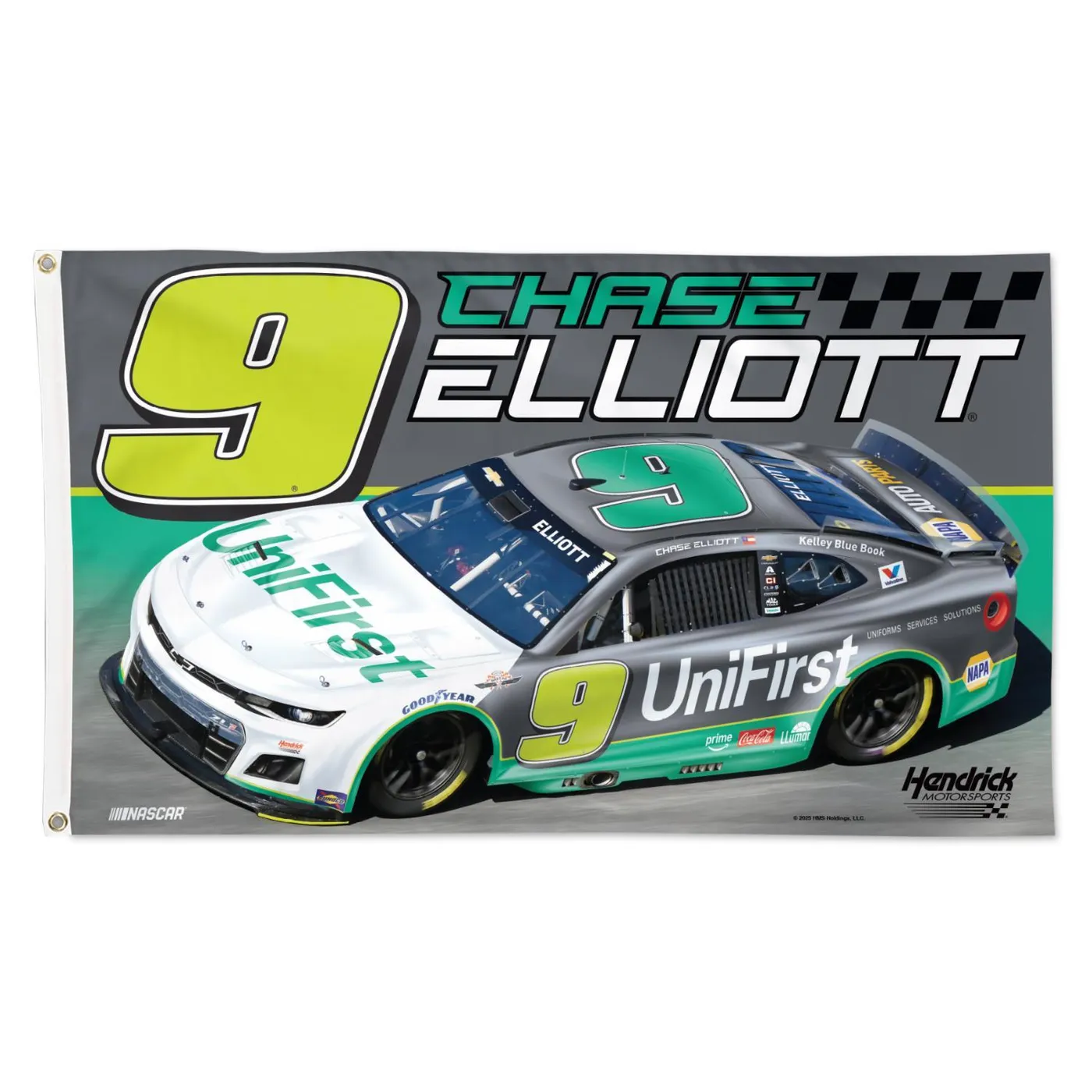 Hendrick Motorsports Chase Elliott #9 UniFirst Darlington Throwback 3' x 5' Flag