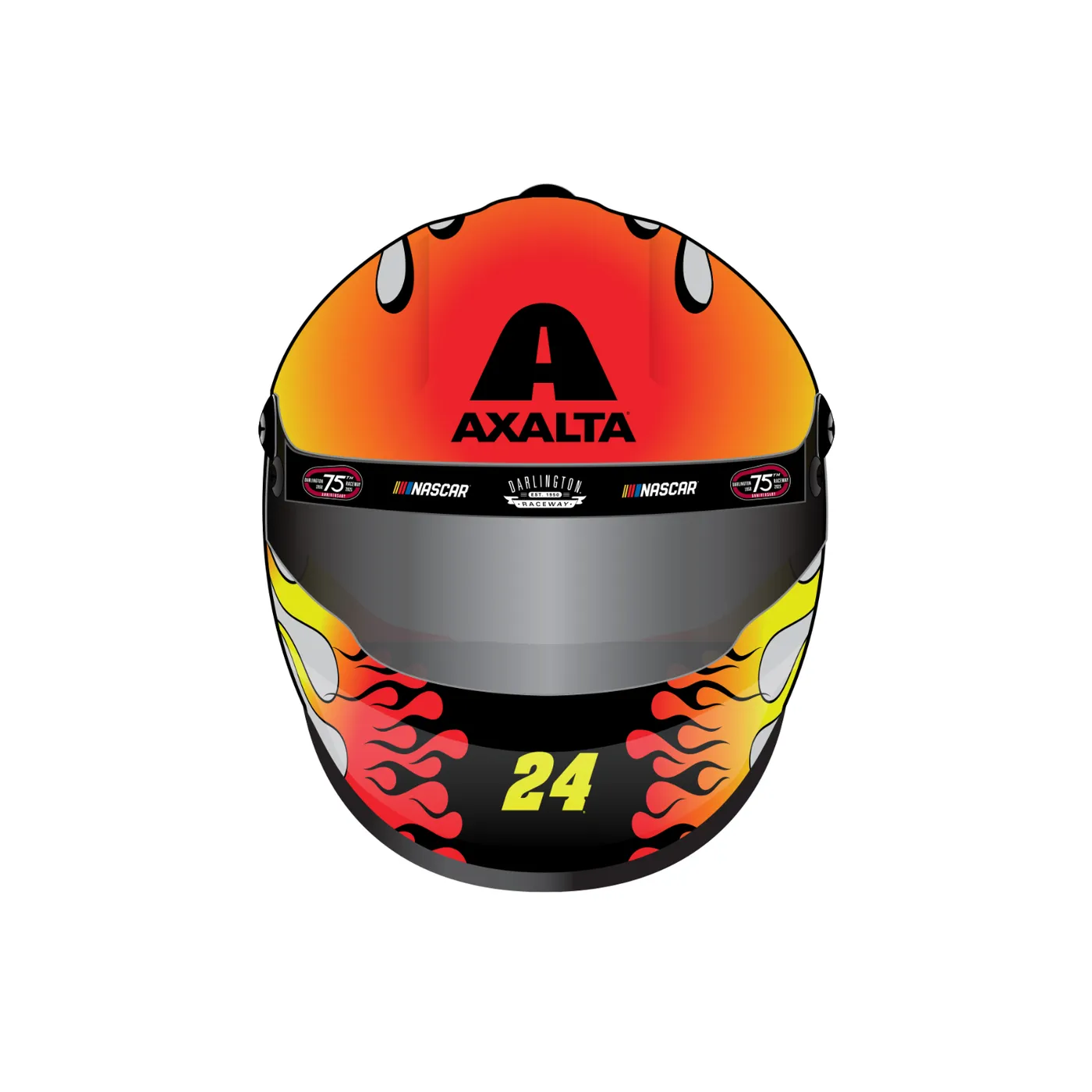 Hendrick Motorsports William Byron #24 2025 Axalta Darlington Throwback Mini Replica Helmet