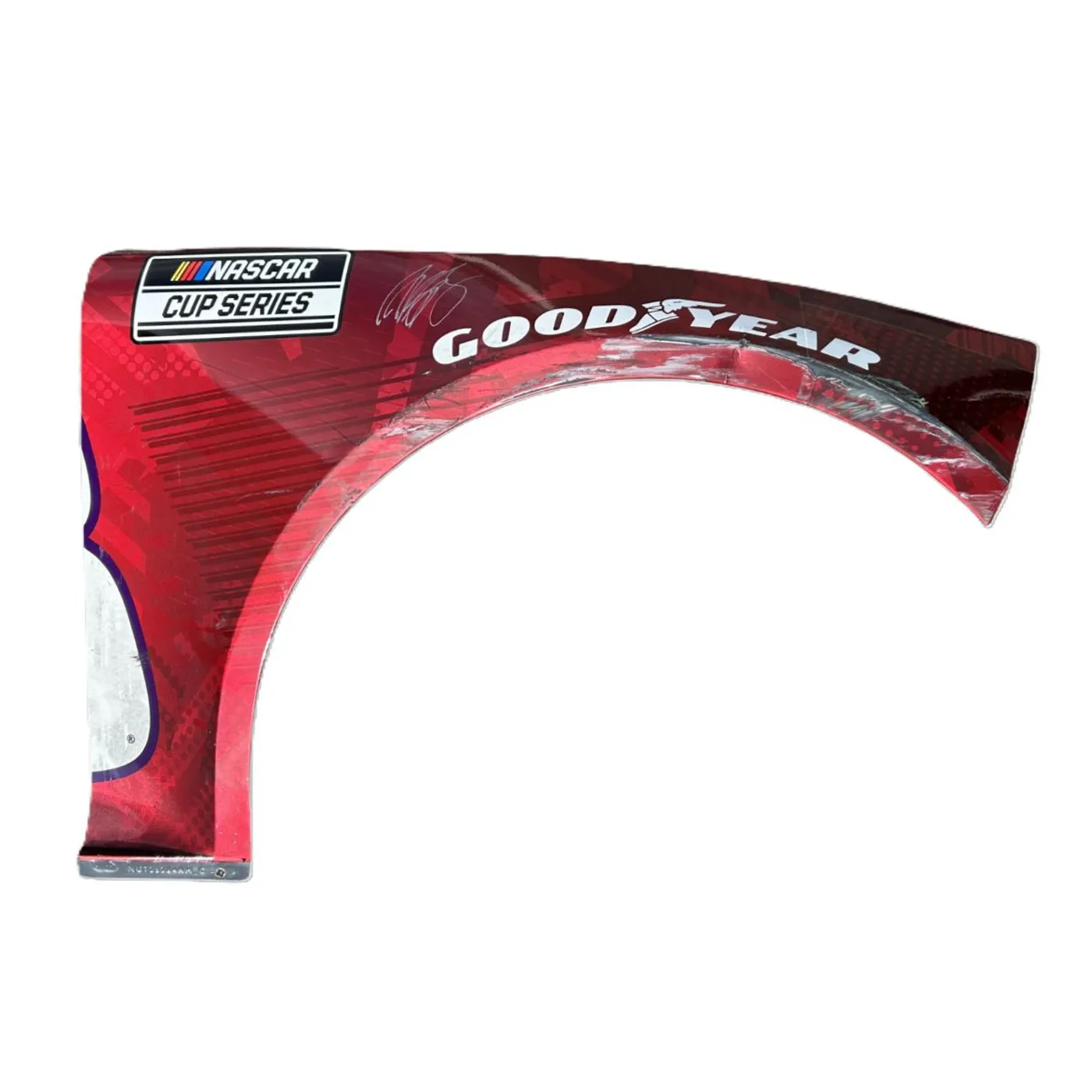 Hendrick Motorsports AUTOGRAPHED Race Used 2024 Alex Bowman #48 Ally Ruby Right Front Fender - Martinsville 1