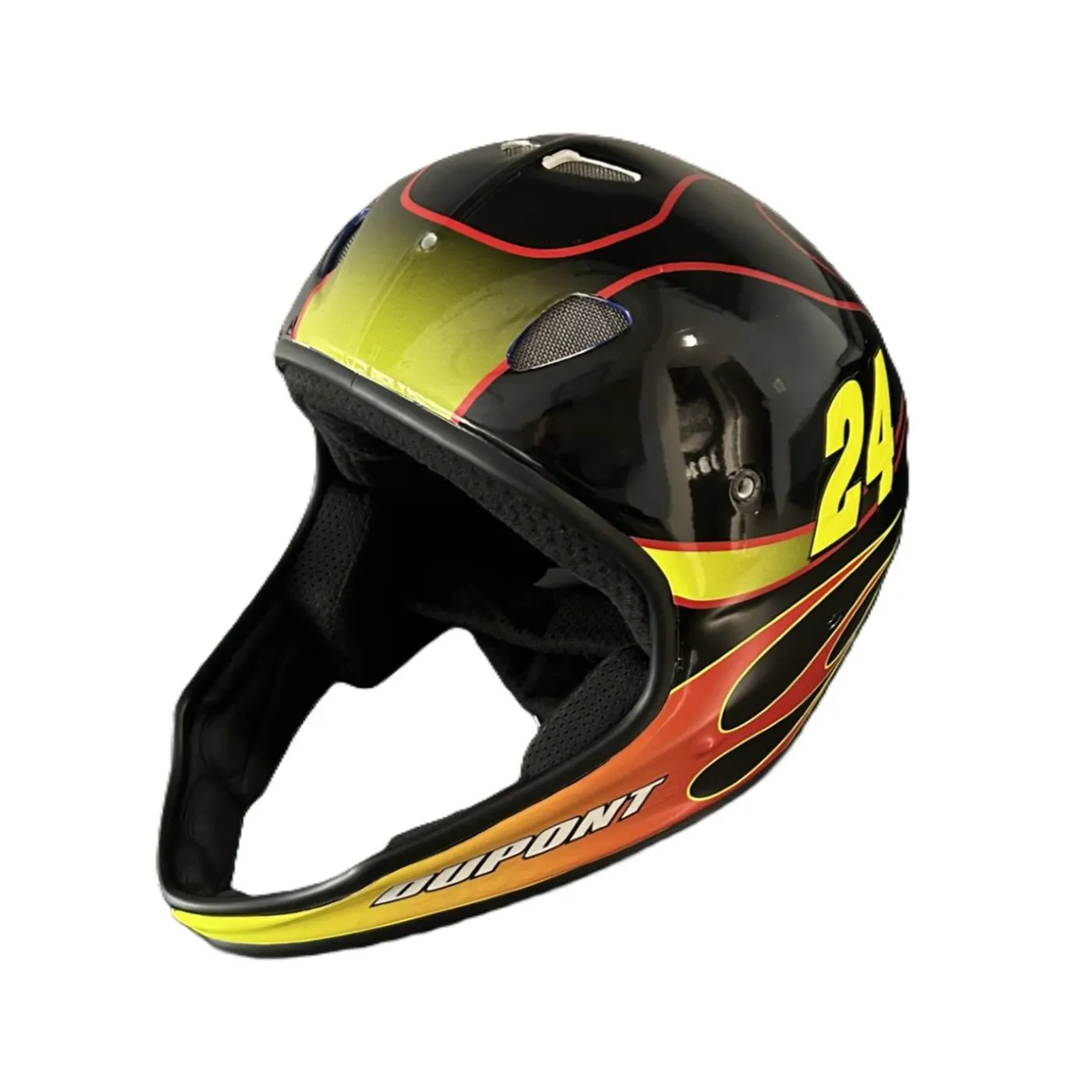 Hendrick Motorsports Race Used 2010 Jeff Gordon #24 Dupont Pit Helmet