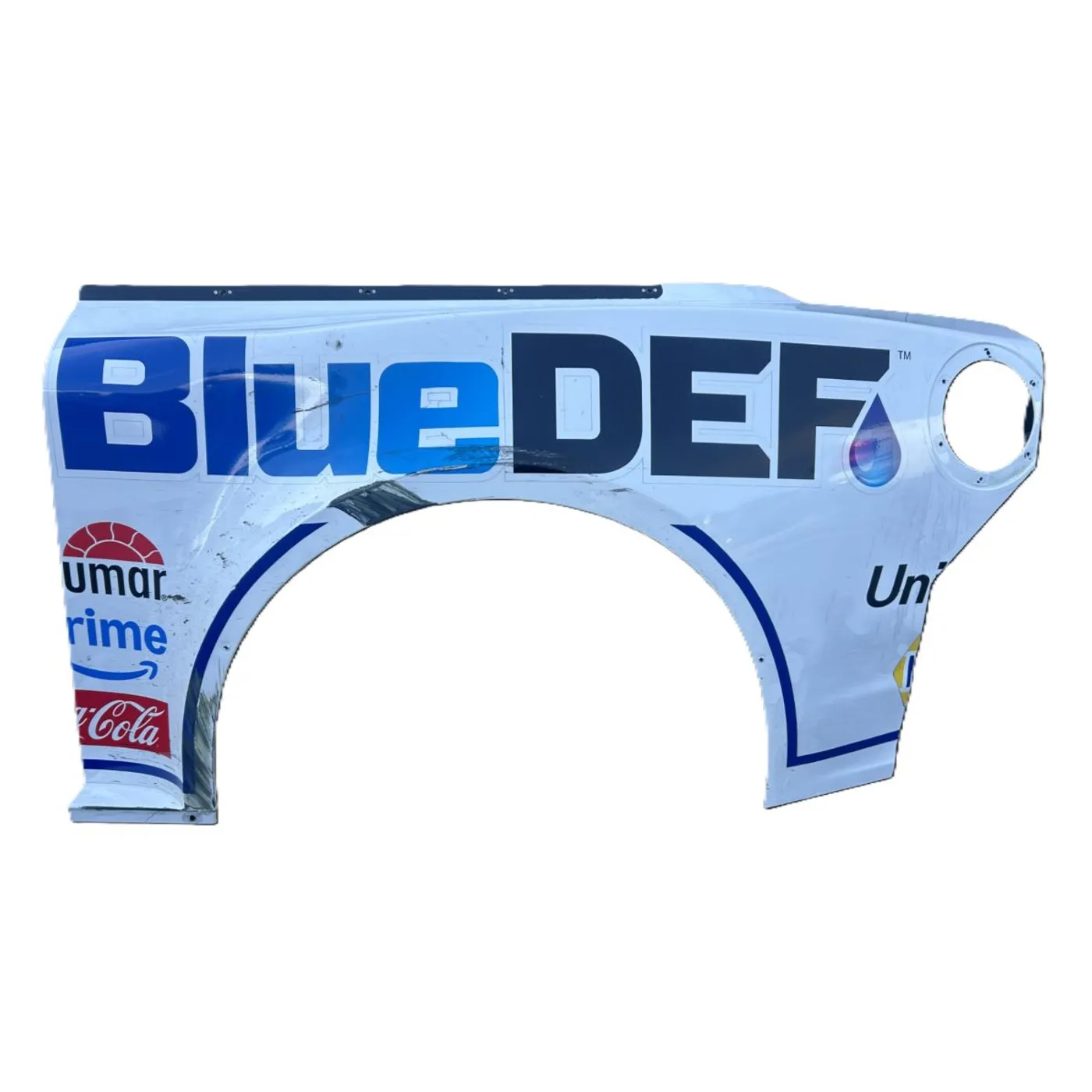 Hendrick Motorsports Race Used 2025 Chase Elliott #9 White NAPA Auto Parts Left Rear Quarter Panel - Indianapolis