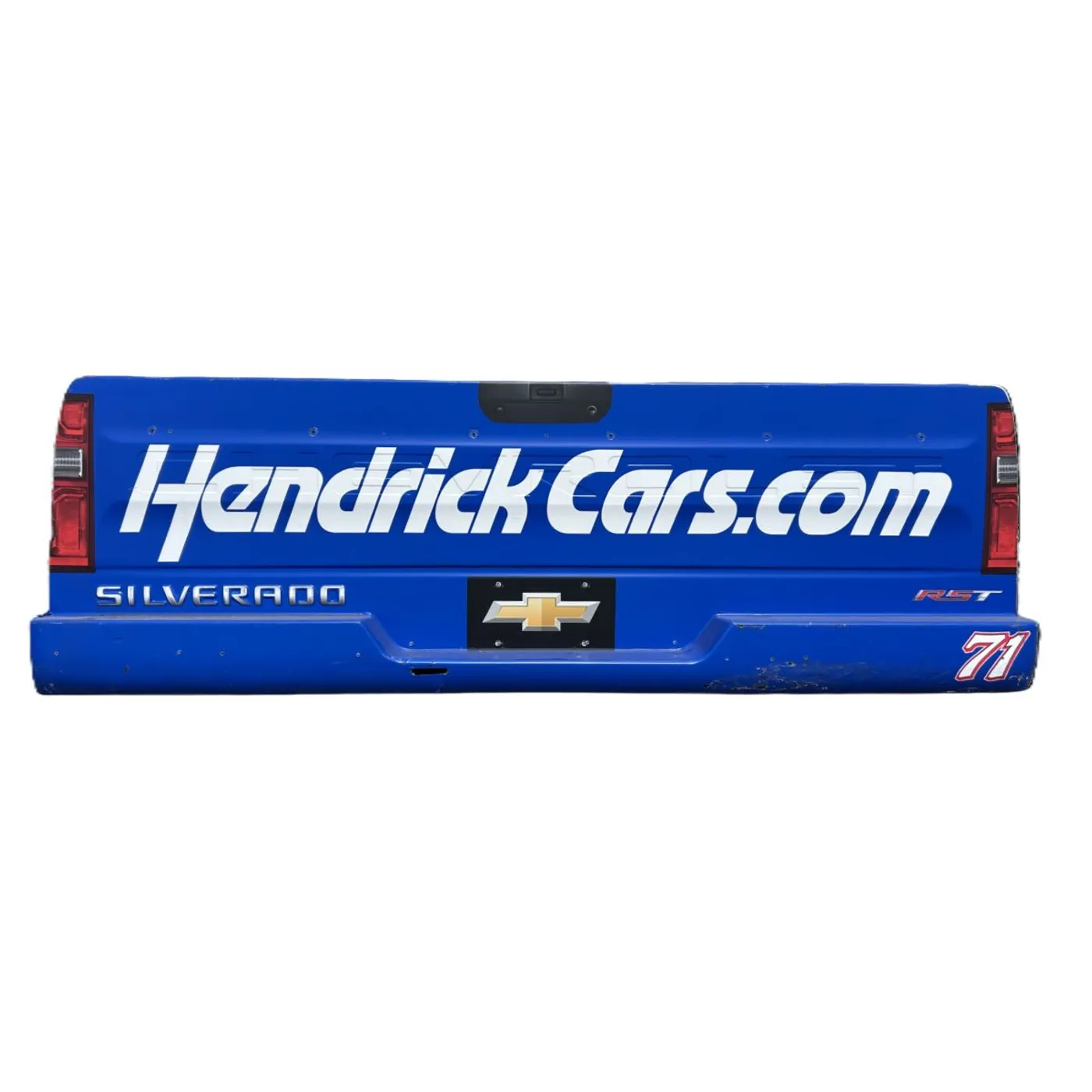 Hendrick Motorsports Race Used 2025 Rajah Caruth #71 Spire NCTS HendrickCars.com Rear Bumper - Bristol 1