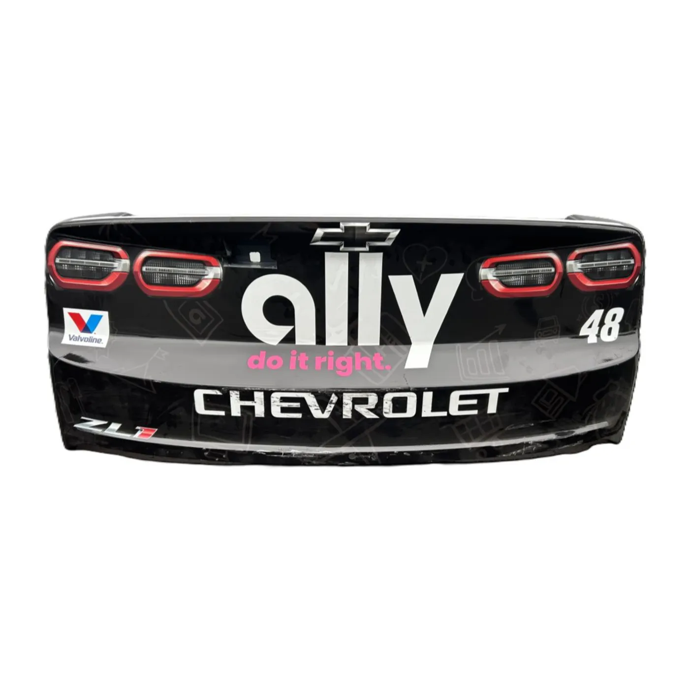 Hendrick Motorsports Race Used 2025 Alex Bowman #48 Ally Rear Bumper - Watkins Glen