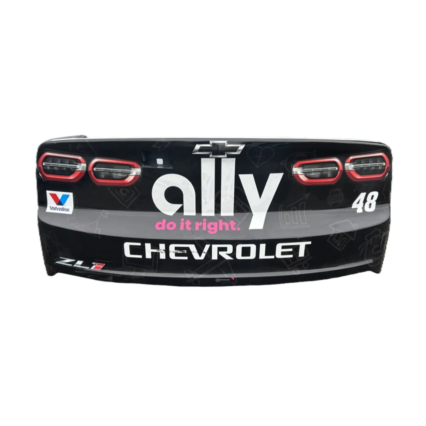Hendrick Motorsports Race Used 2025 Alex Bowman #48 Ally Rear Bumper - Richmond