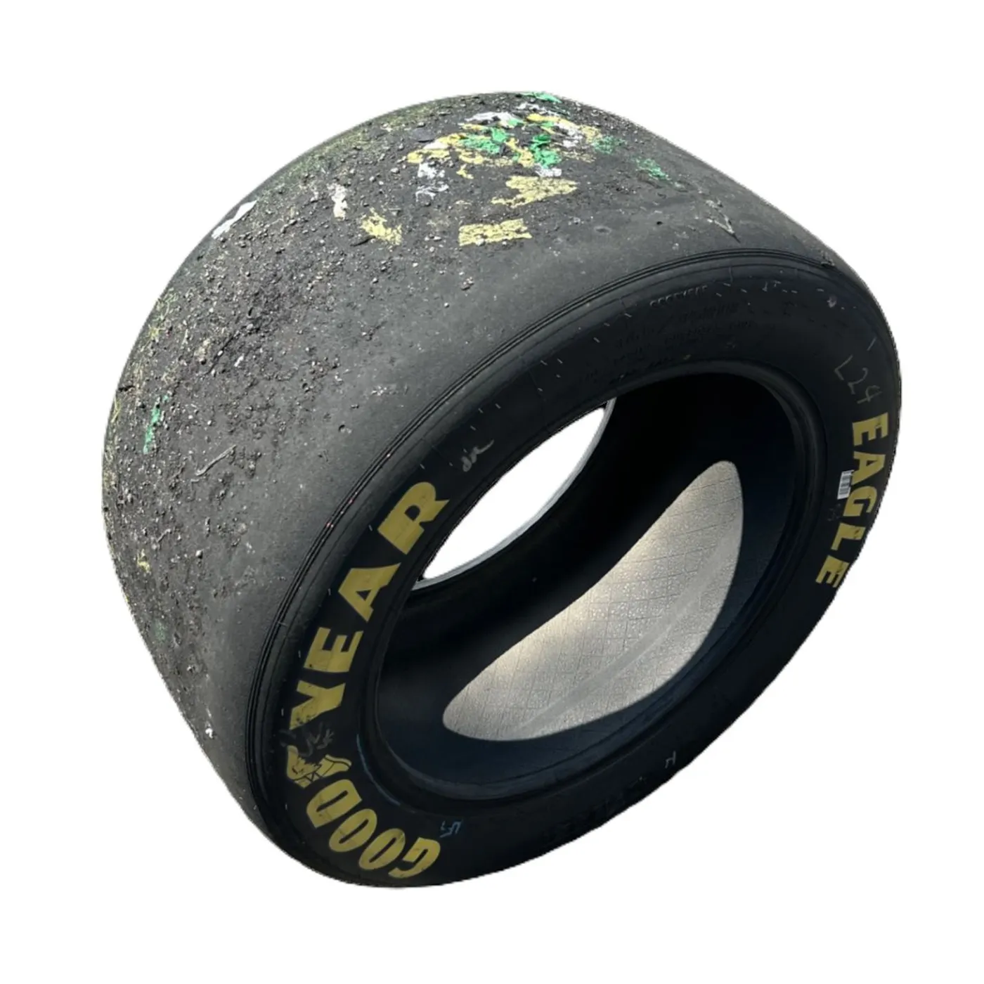 Hendrick Motorsports Race Used 2025 William Byron #24 Victory Lane Tire - Iowa Win