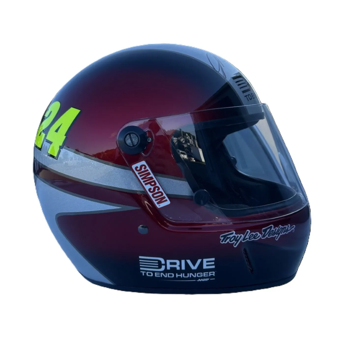 Hendrick Motorsports AUTOGRAPHED Race Used Jeff Gordon #24 Drive To End Hunger Fueler Helmet