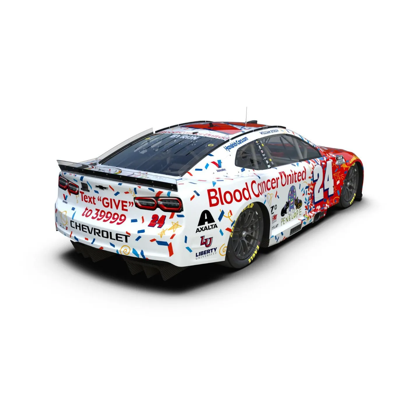 Hendrick Motorsports William Byron #24 2025 Valvoline / Blood Cancer United 1:24 ELITE Die-Cast