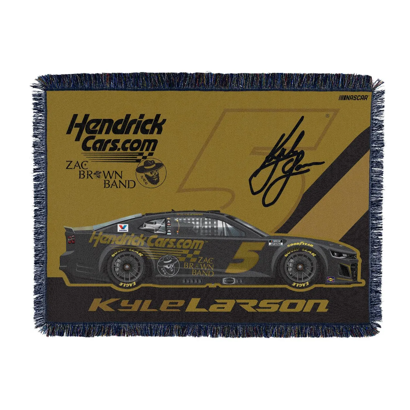 Hendrick Motorsports Kyle Larson #5 / Zac Brown Band Tapestry Throw