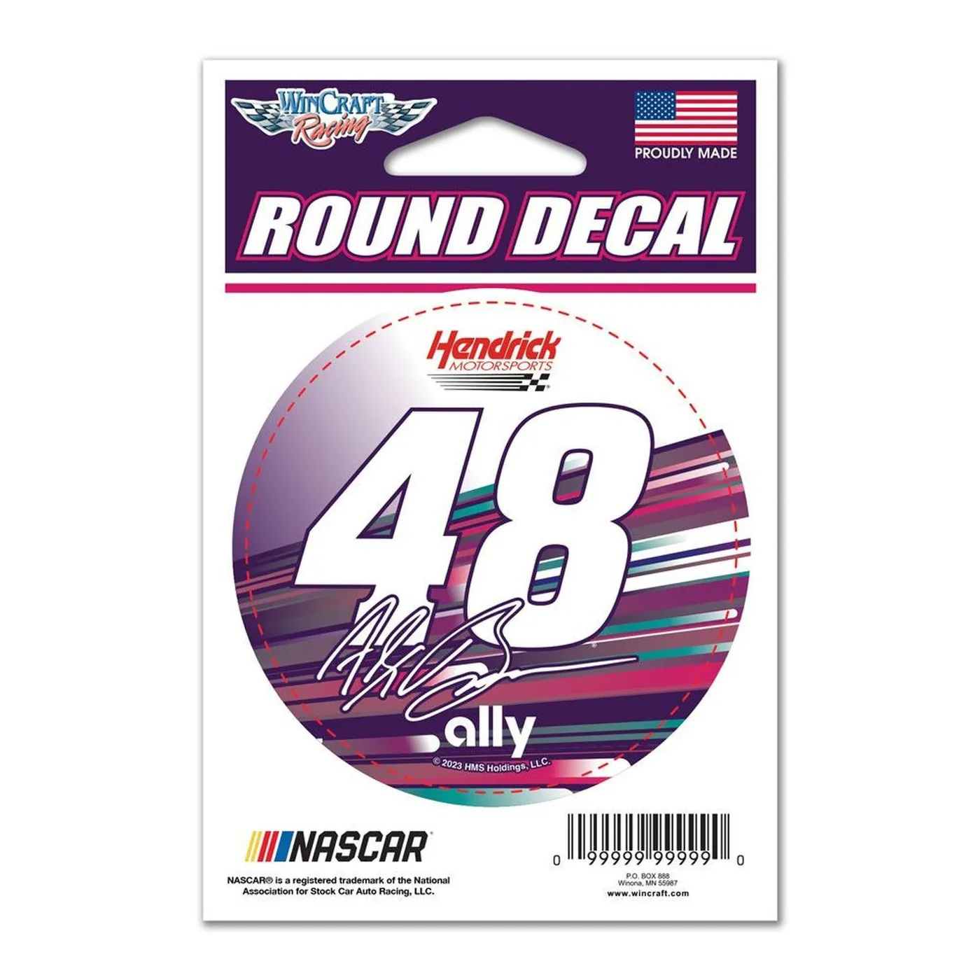 Hendrick Motorsports Alex Bowman 2023 3" x 3" Round Decal