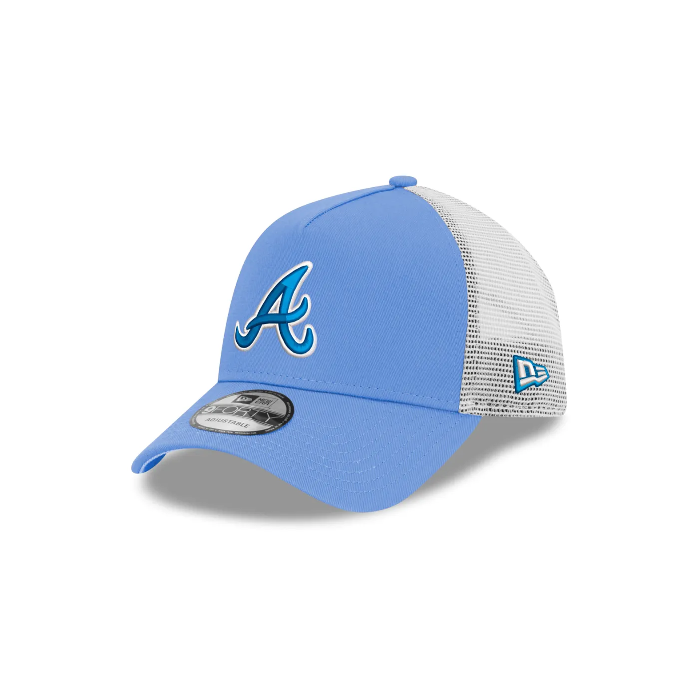 Hendrick Motorsports Chase Elliott #9 Atlanta Braves New Era Sky/White 9FORTY AF Trucker Cap