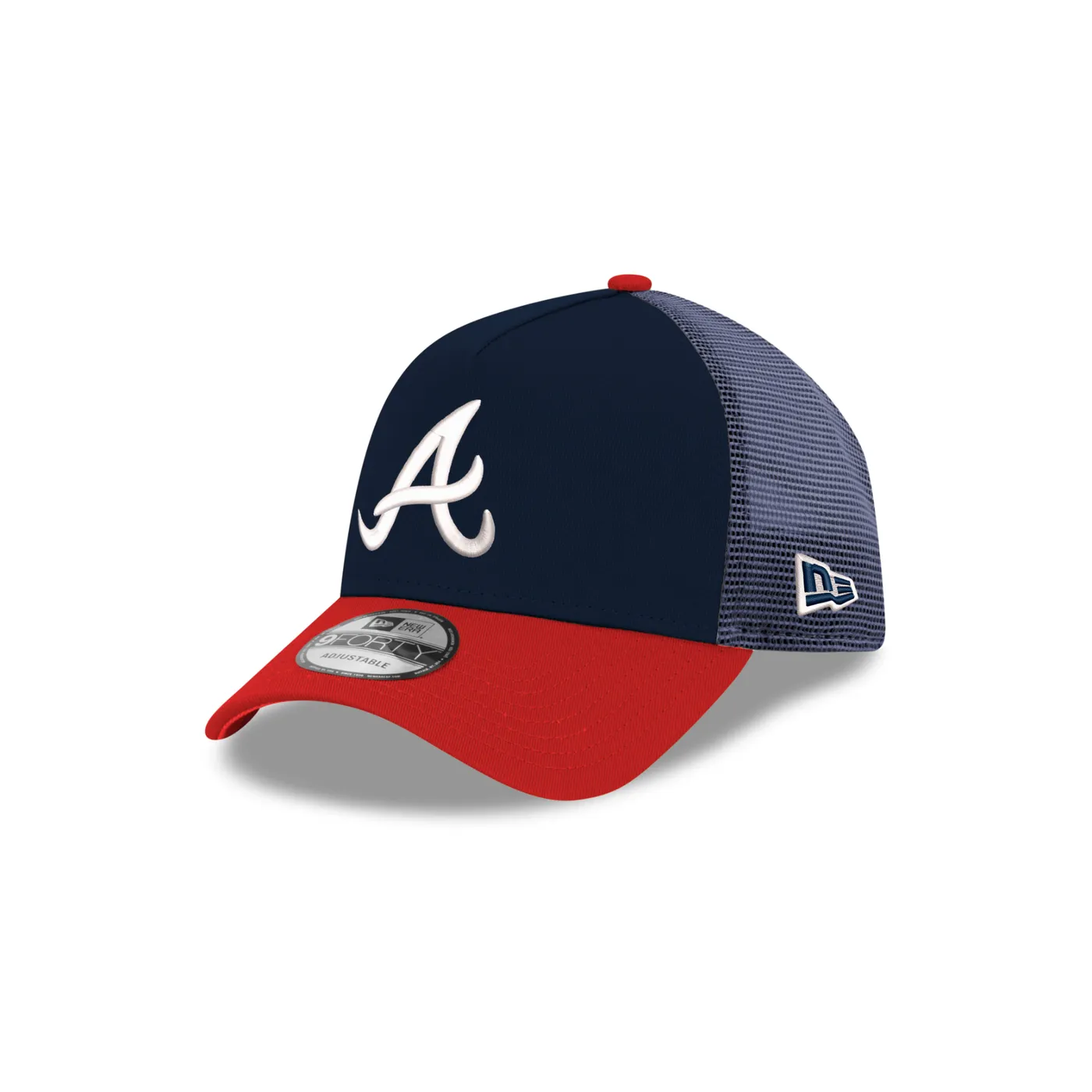 Hendrick Motorsports Chase Elliott #9 Atlanta Braves New Era Navy and Scarlet 9FORTY AF Trucker Cap